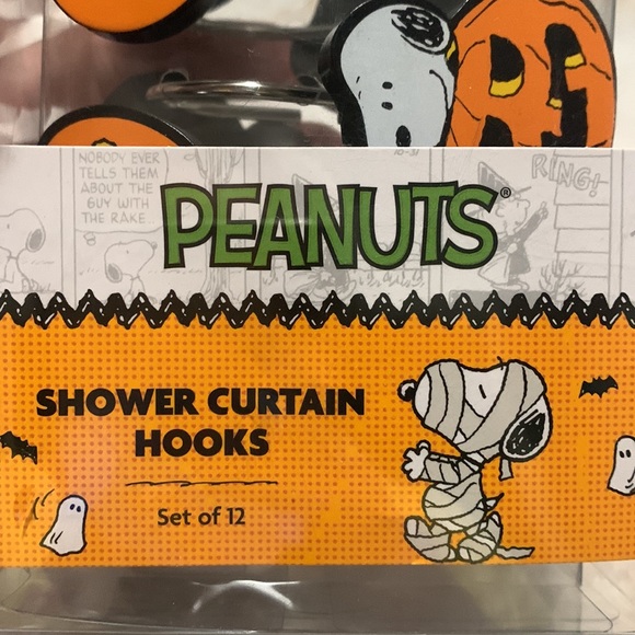 Peanuts Bath Peanuts Halloween Theme Shower Curtain Hooks Poshmark